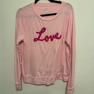 Lilly Pulitzer Pink 'Love' Sweatshirt